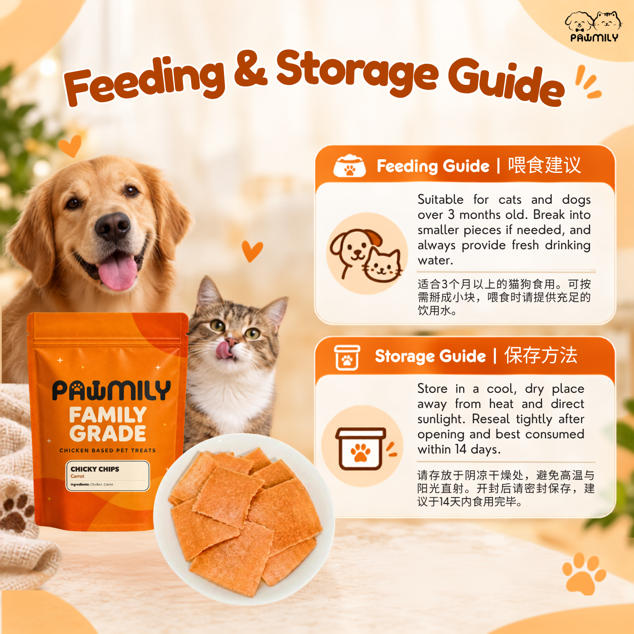 PAWMILY Chicky Chips โ Carrot